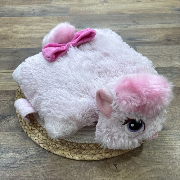 Pillow Pets Disney Princess Sleeping Beauty Aurora Pink Kitty Cat Plush 13” - Picture 2 of 9